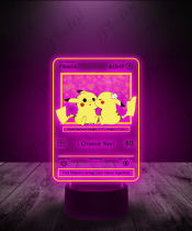Lampka LED 3D Plexido Prezent na Walentynki Pikachu Wybieram Cię - 1
