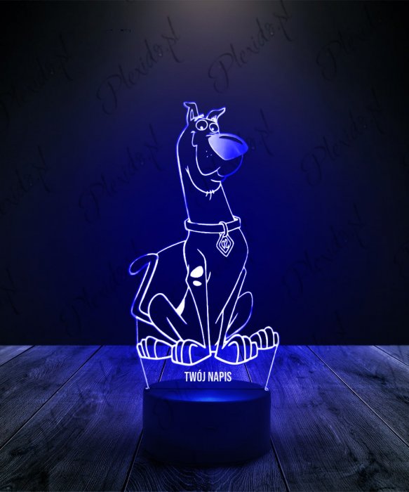 Lampka LED 3D Plexido Scooby-Doo