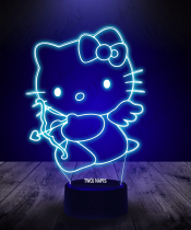 Lampka LED 3D Plexido Prezent na Walentynki Hello Kitty Cupid - 2