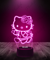 Lampka LED 3D Plexido Prezent na Walentynki Hello Kitty Serce - 1