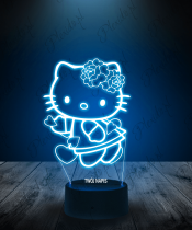 Lampka LED 3D Plexido Prezent na Walentynki Hello Kitty Serce - 3