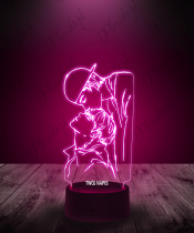Lampka LED 3D Plexido Prezent na Walentynki Całus w czoło LGBT - 2