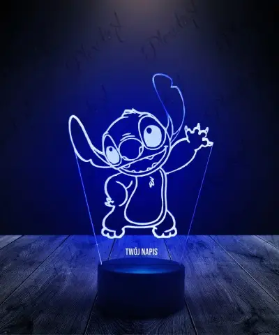 Lampka LED 3D Plexido Lilo i Stich