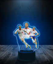 Lampka LED 3D Plexido z Nadrukiem Zinedine Zidane - 2