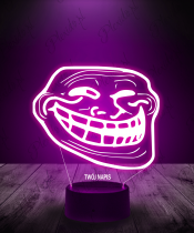 Lampka LED 3D Plexido Memy Mem Trollface - 2