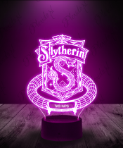 Lampka LED 3D Plexido Slytherin Pierścień - 2