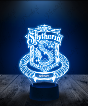 Lampka LED 3D Plexido Slytherin Pierścień - 3