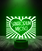 Lampka LED 3D Plexido Sanatorium Miłości - 2