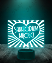 Lampka LED 3D Plexido Sanatorium Miłości - 3