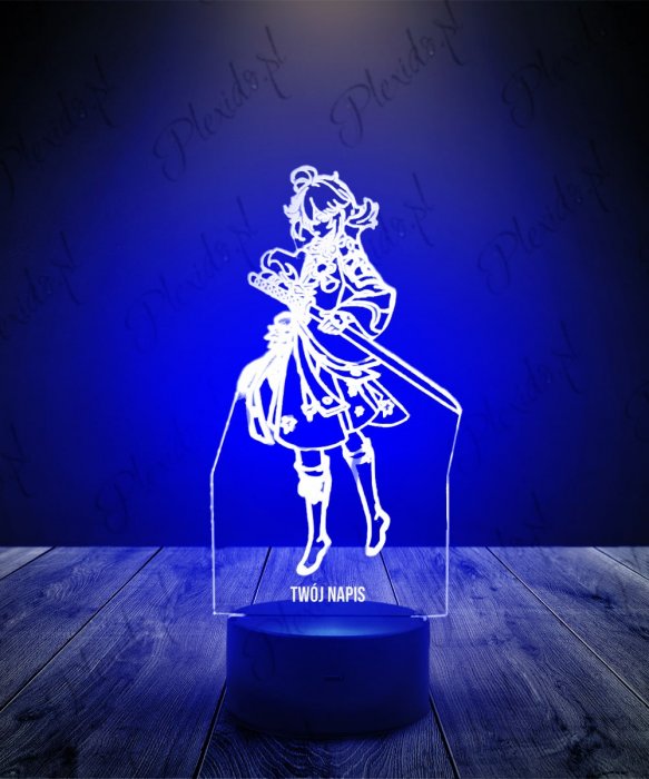 Lampka LED 3D Plexido Genshin Impact Kazuha
