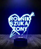 Lampka LED 3D Plexido Rolnik Szuka Żony - 2