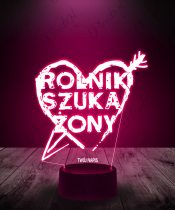 Lampka LED 3D Plexido Rolnik Szuka Żony - 1