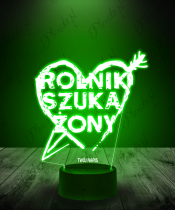 Lampka LED 3D Plexido Rolnik Szuka Żony - 3