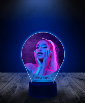 Lampka LED 3D Plexido z Nadrukiem Ariana Grande - 1