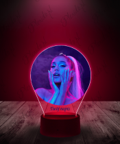 Lampka LED 3D Plexido z Nadrukiem Ariana Grande - 2