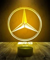 Lampka LED 3D Plexido Mercedes AMG Logo