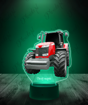 Lampka LED 3D Plexido z Nadrukiem Ciągnik Massey Ferguson - 3