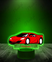 Lampka LED 3D Plexido z Nadrukiem Ferrari Czerwone - 1