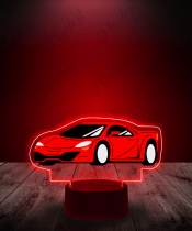 Lampka LED 3D Plexido z Nadrukiem Ferrari Czerwone - 3