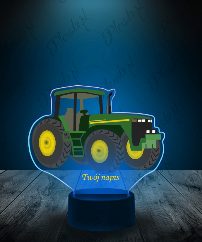 Lampka LED 3D Plexido z Nadrukiem John Deere - 3 Lampka LED 3D Plexido z Nadrukiem John Deere - 3