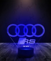 Lampka LED 3D Plexido Audi RS Logo
