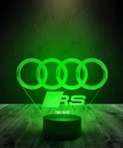 Lampka LED 3D Plexido Audi RS Logo