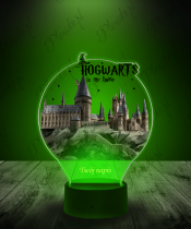 Lampka LED 3D Plexido z Nadrukiem Hogwart Harry Potter - 1