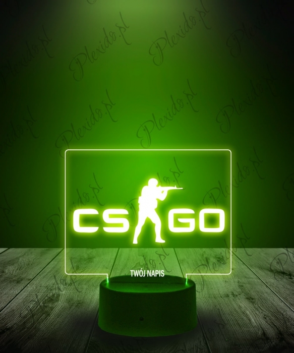 Lampka LED 3D Plexido Counter-Strike CS GO - 1