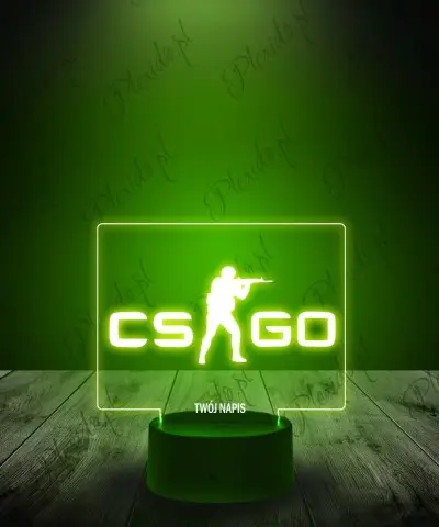 Lampka LED 3D Plexido Counter-Strike CS GO - 1