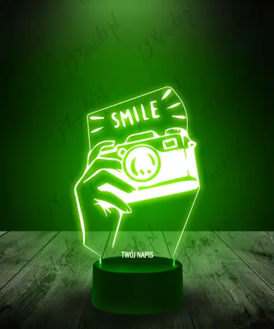 Lampka LED 3D Plexido Aparat Fotografia Smile - 3