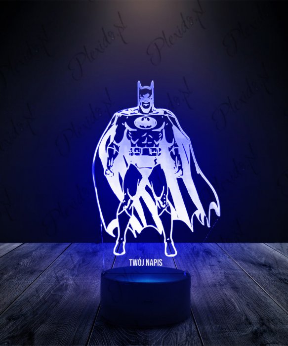 Lampka LED 3D Plexido Batman