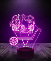 Lampka LED 3D Plexido Kwiaty Ogrodnictwo - 1