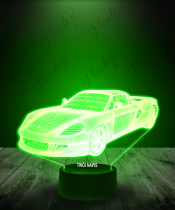 lampka_led_3d_plexido_samochód_porsche