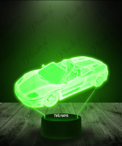 lampka_led_3d_plexido_samochód_porsche_cabrio