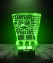 lampka_led_3d_plexido_spongebob_krawat