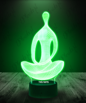 Lampka LED 3D Plexido Yoga Medytacja - 2