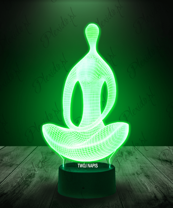 Lampka LED 3D Plexido Yoga Medytacja - 2