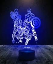 Lampka LED 3D Plexido Avengers