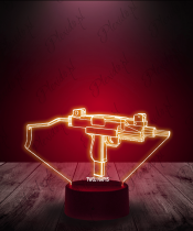 Lampka LED 3D Plexido CS GO Uzi Pubg Pistolet - 2