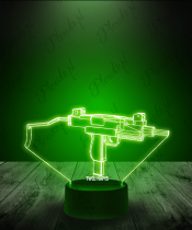 Lampka LED 3D Plexido CS GO Uzi Pubg Pistolet - 3