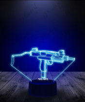 Lampka LED 3D Plexido CS GO Uzi Pubg Pistolet - 1