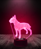 Lampka LED 3D Plexido Pies Bull Terrier - 2