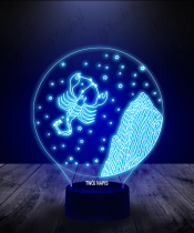 Lampka LED 3D Plexido Skorpion Znak Zodiaku - 1