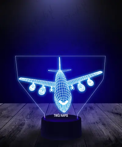 Lampka LED 3D Plexido Samolot Boeing - 1