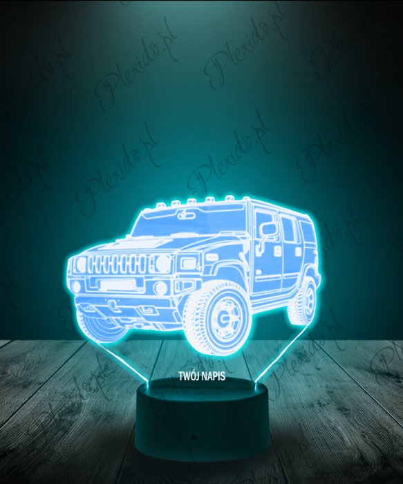 Lampka LED 3D Plexido Auto Monster Truck - 1