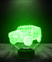 Lampka LED 3D Plexido Auto Monster Truck - 2