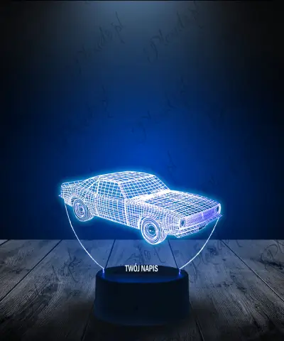 Lampka LED 3D Plexido Auto Auto Cadillac - 1