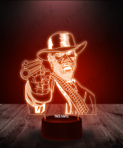 Lampka LED 3D Plexido Red Dead Redemption Artur - 3