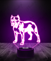 Lampka LED 3D Plexido Pitbull Pies - 2