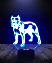 Lampka LED 3D Plexido Pitbull Pies - 3